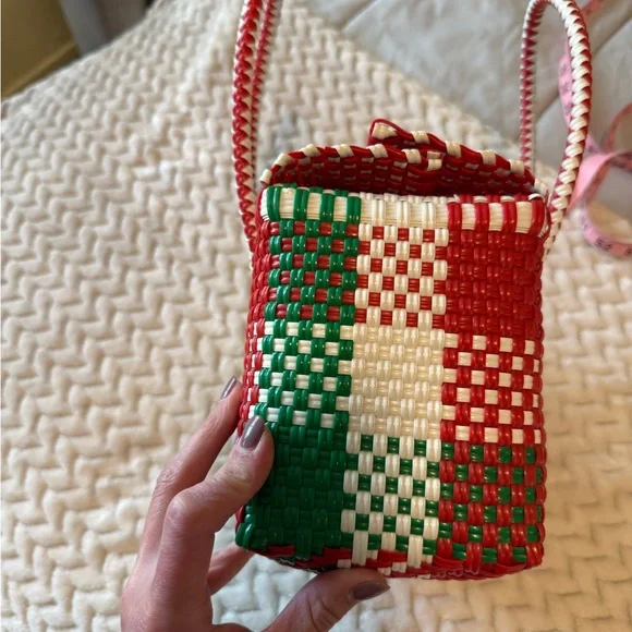 Woven Plastic Handbag Medium Size - Picture 4 of 6